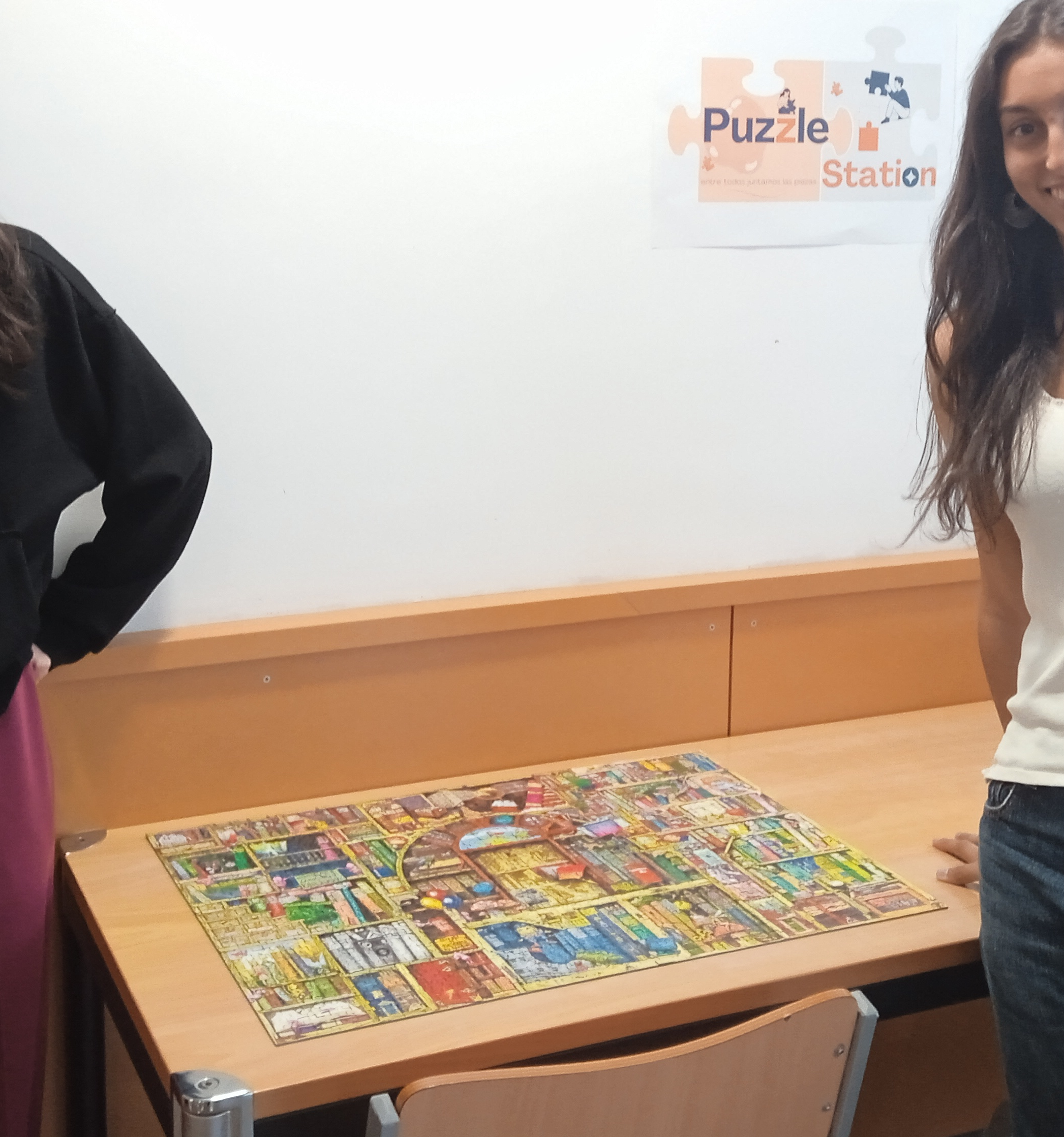 Biblioteca San Amaro. Puzzle terminado