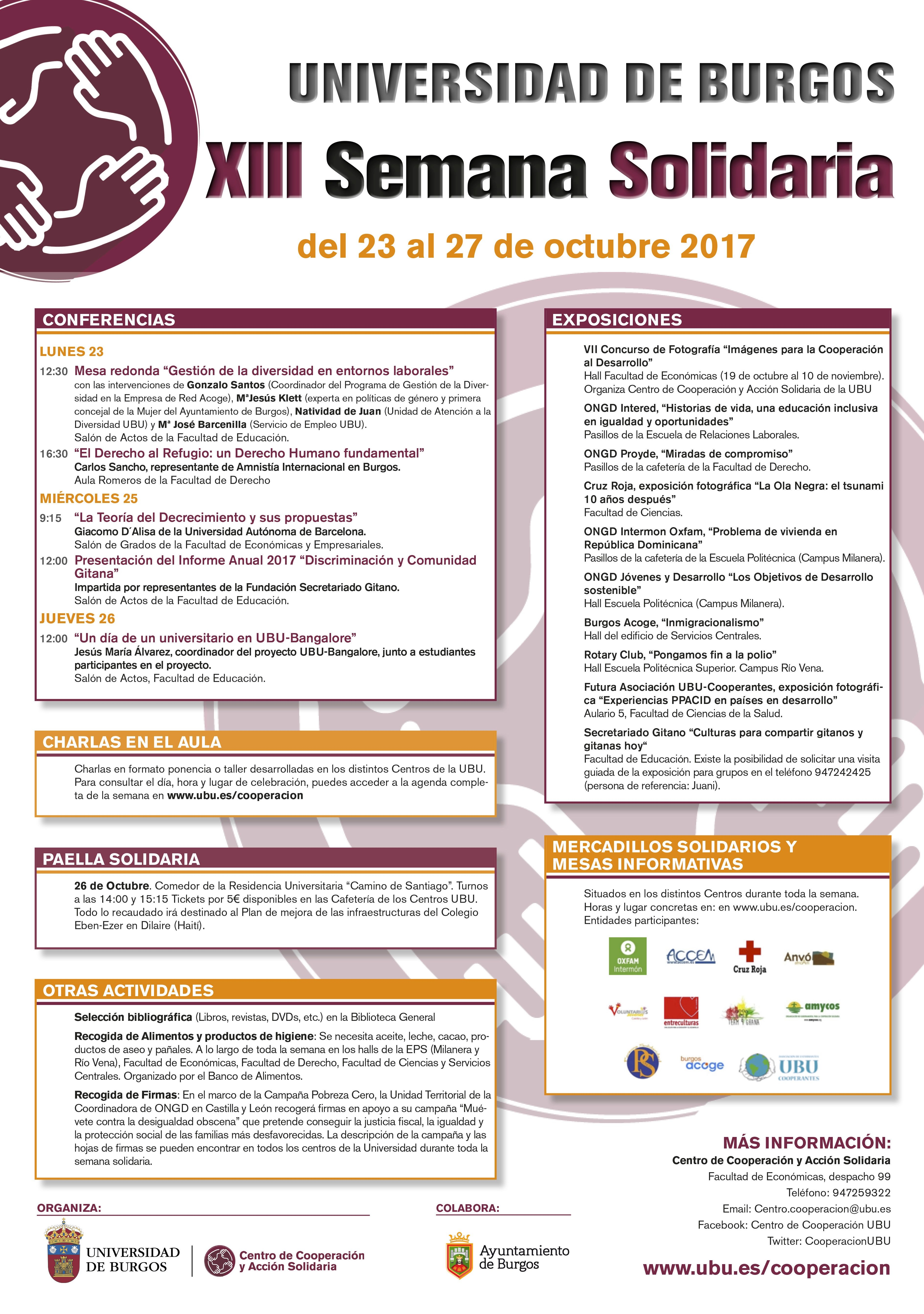 Cartel Semana Solidaria 2017