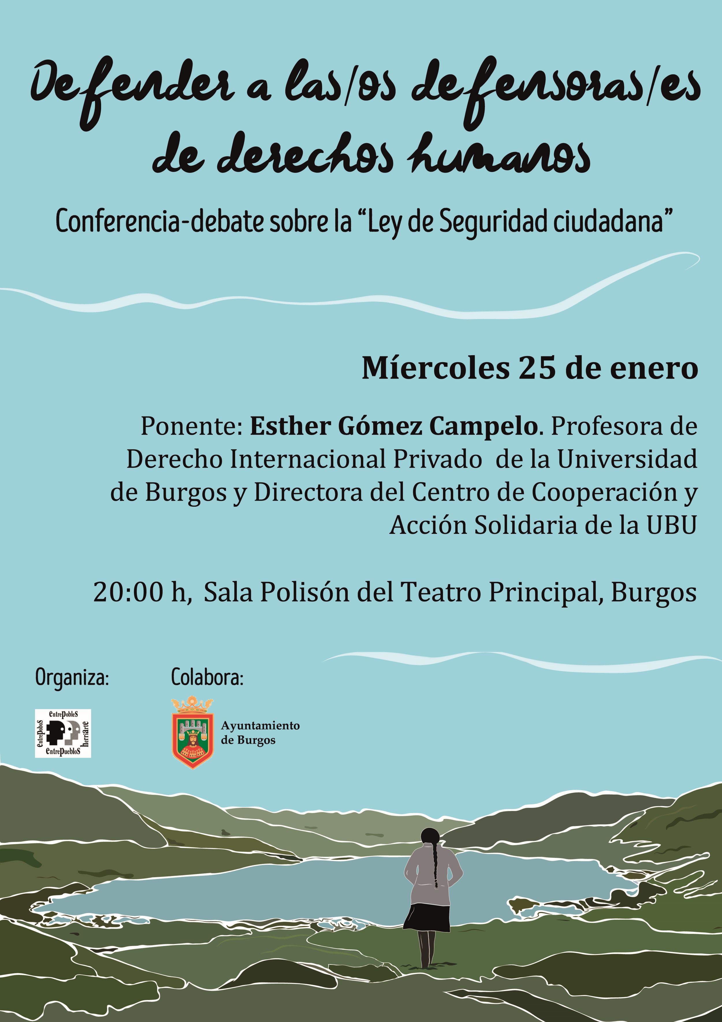 Cartel Conferencia Ley de Seguridad Ciudadana