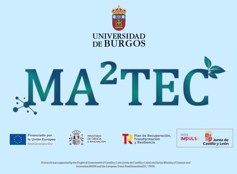 Universidad de Burgos MA2TEC. Financiado por la Unión Europea NextGenetaionEU. Ministerio de Ciencia e Innovación. Plan de Recuperación, transformación y Resiliciencia. Nos impulsa, Junta de Castilla y L eón. This work was suppoted by the Regional Goverment of Castiila y León (Junta de Castilla y León) and bay the Ministry of Science and Innovation mICIM and the European Union NextGenerationEU/PRTR
