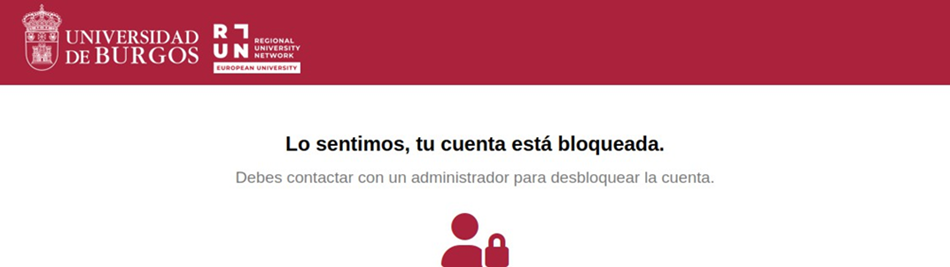 Lo sentimos, tu cuenta está bloqueada
