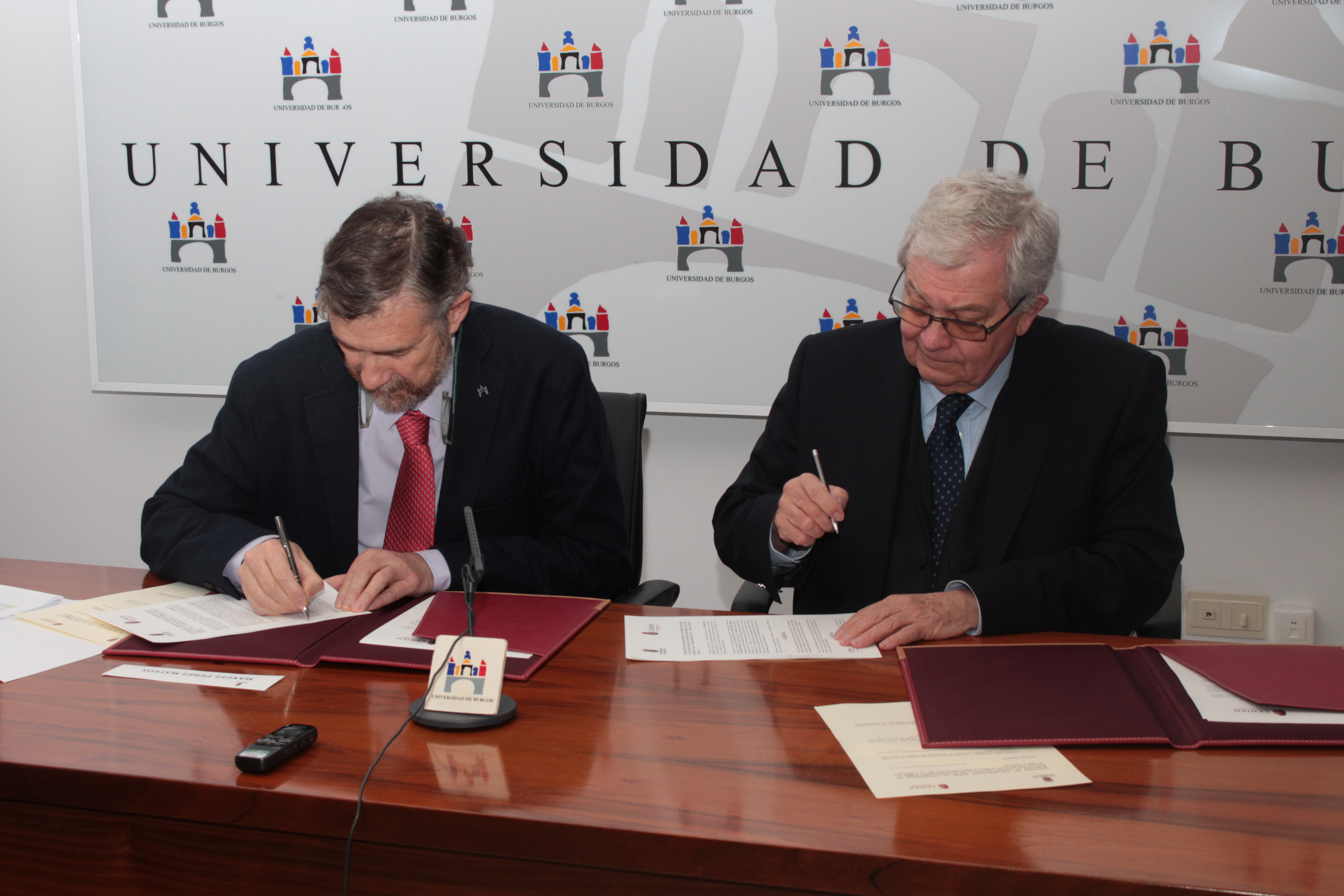 Firma del convenio UBU-CENIEH