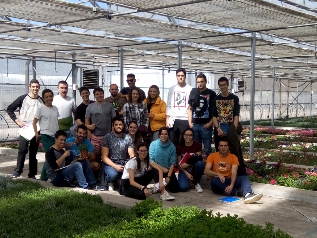 Visita de la EPS al invernadero de Aspanias
