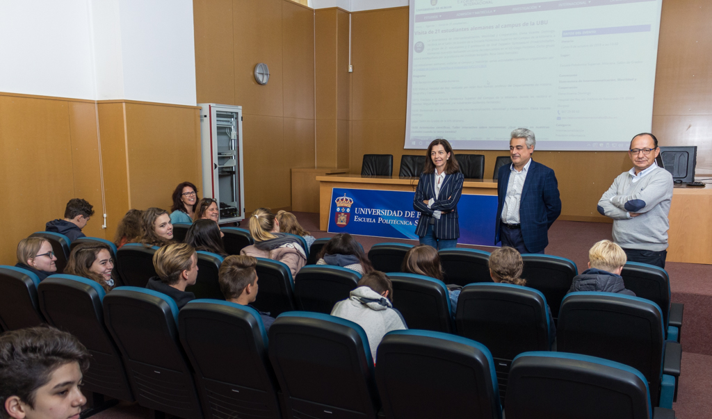 21 estudiantes alemanes de secundaria visitaron la Universidad de Burgos