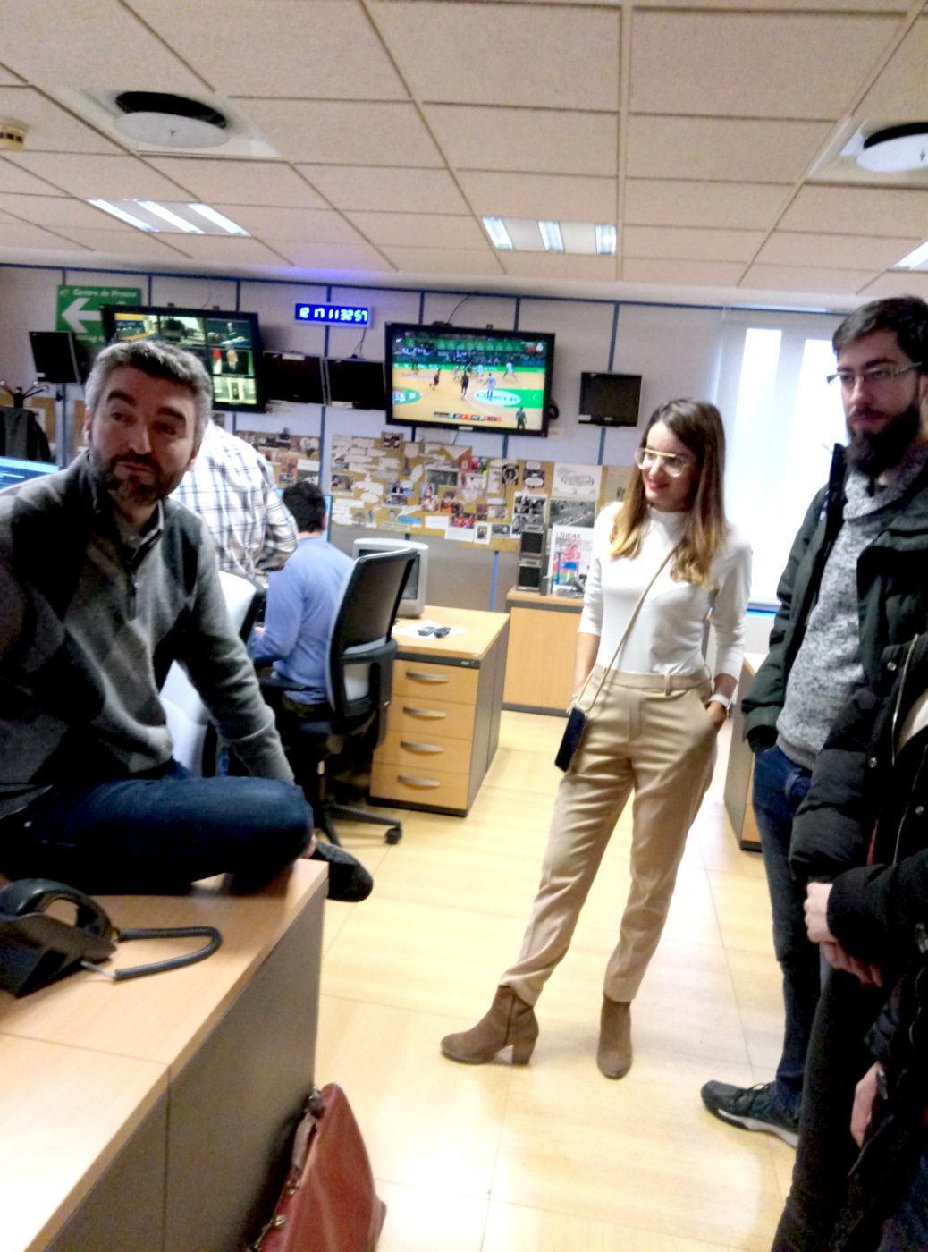 Visita a los estudios de Torrespaña