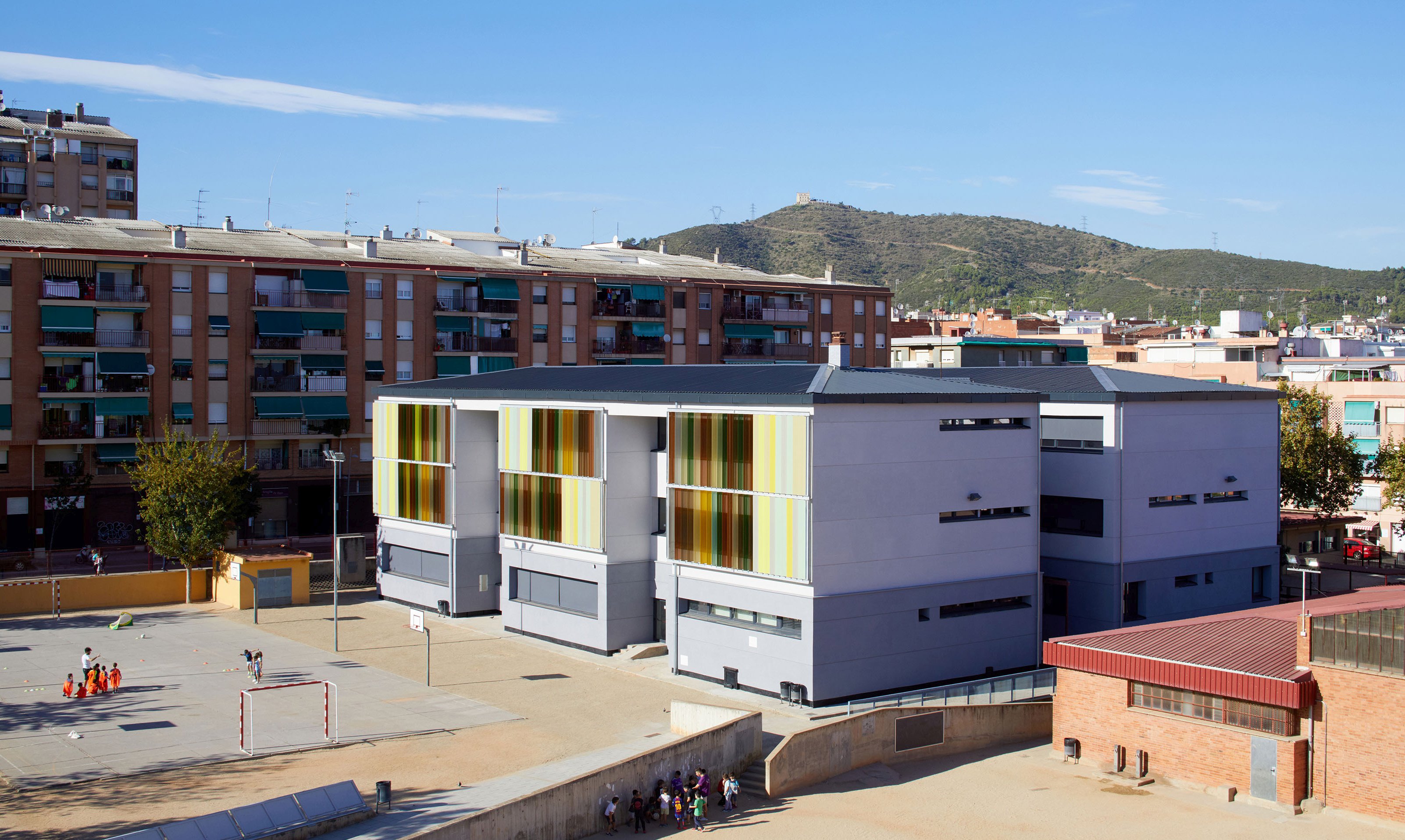 colegio en Barcelona donde se ha hecho una rehabilitación Enerphit 