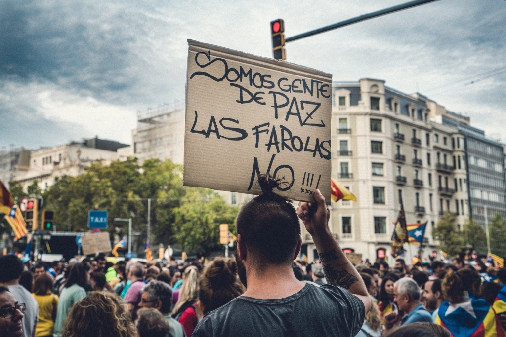 Manifestación en Cataluña