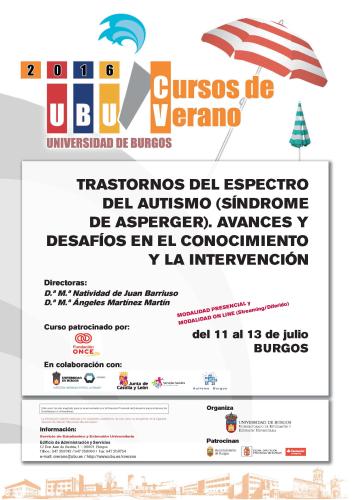 El síndrome Asperger será analizado en un curso de verano de la UBU