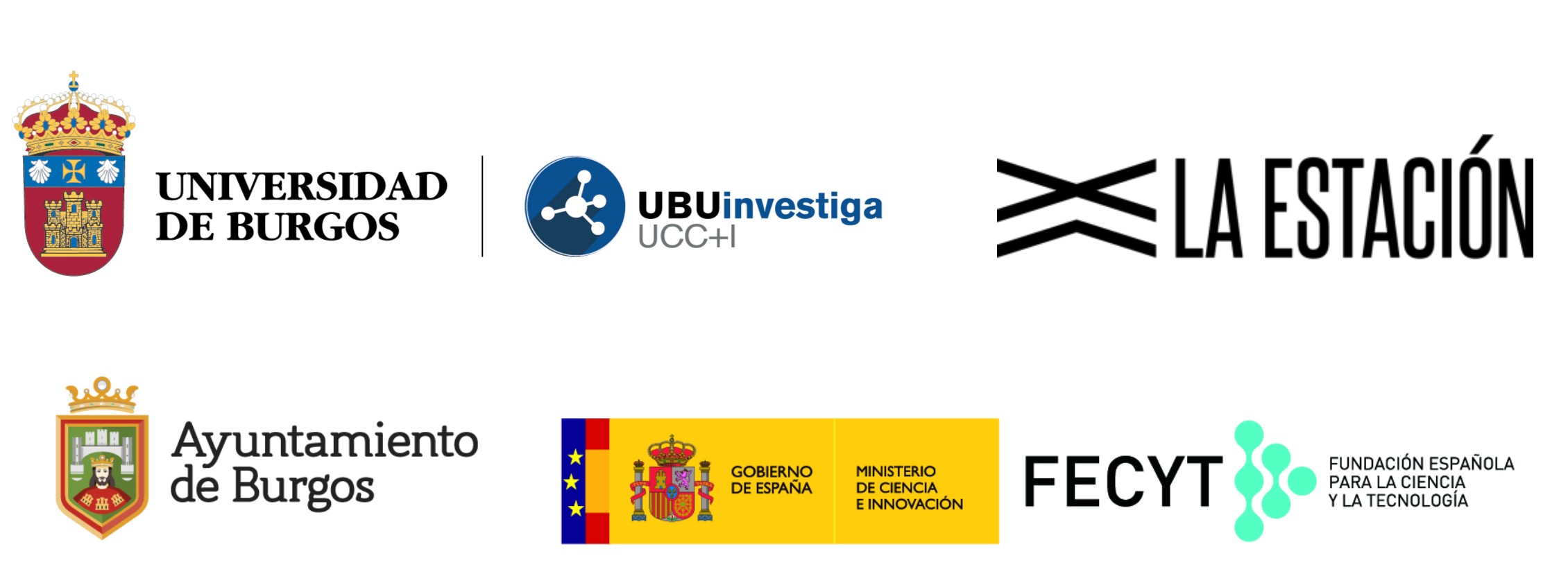Unidad de Cultura Científica e Innovación de la Universidad de Burgos - La Estación - Ayuntamiento de Burgos y la Fundación Española para la Ciencia y la Tecnología (FECYT) - Ministerio de Ciencia e Innovación. 