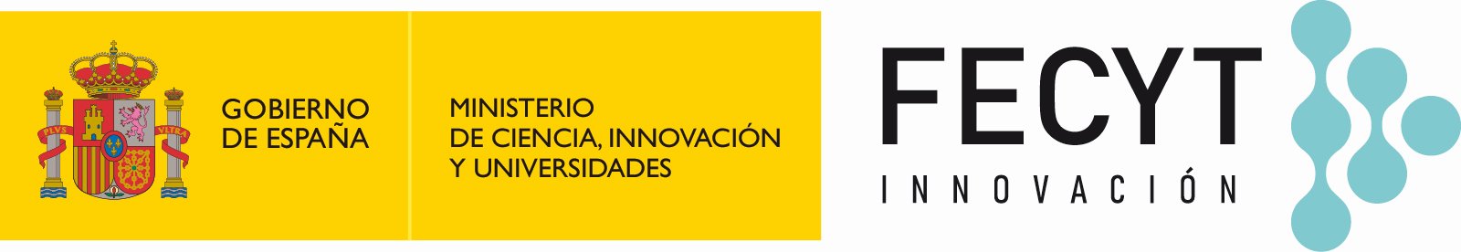 Logo. Gobierno de España. Ministerio de Ciencia, Innovación y Universidades. FECYT Innovación