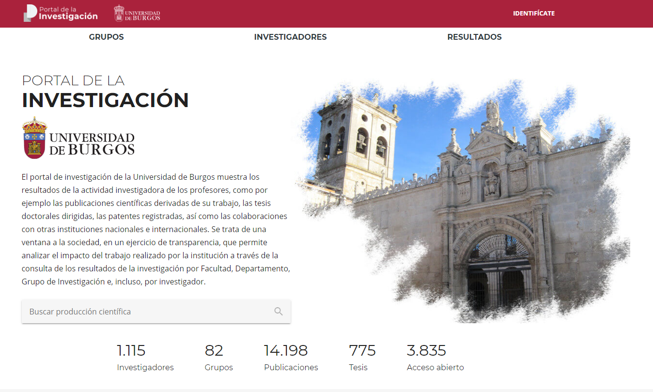 La Universidad de Burgos estrena su Portal de la Investigación