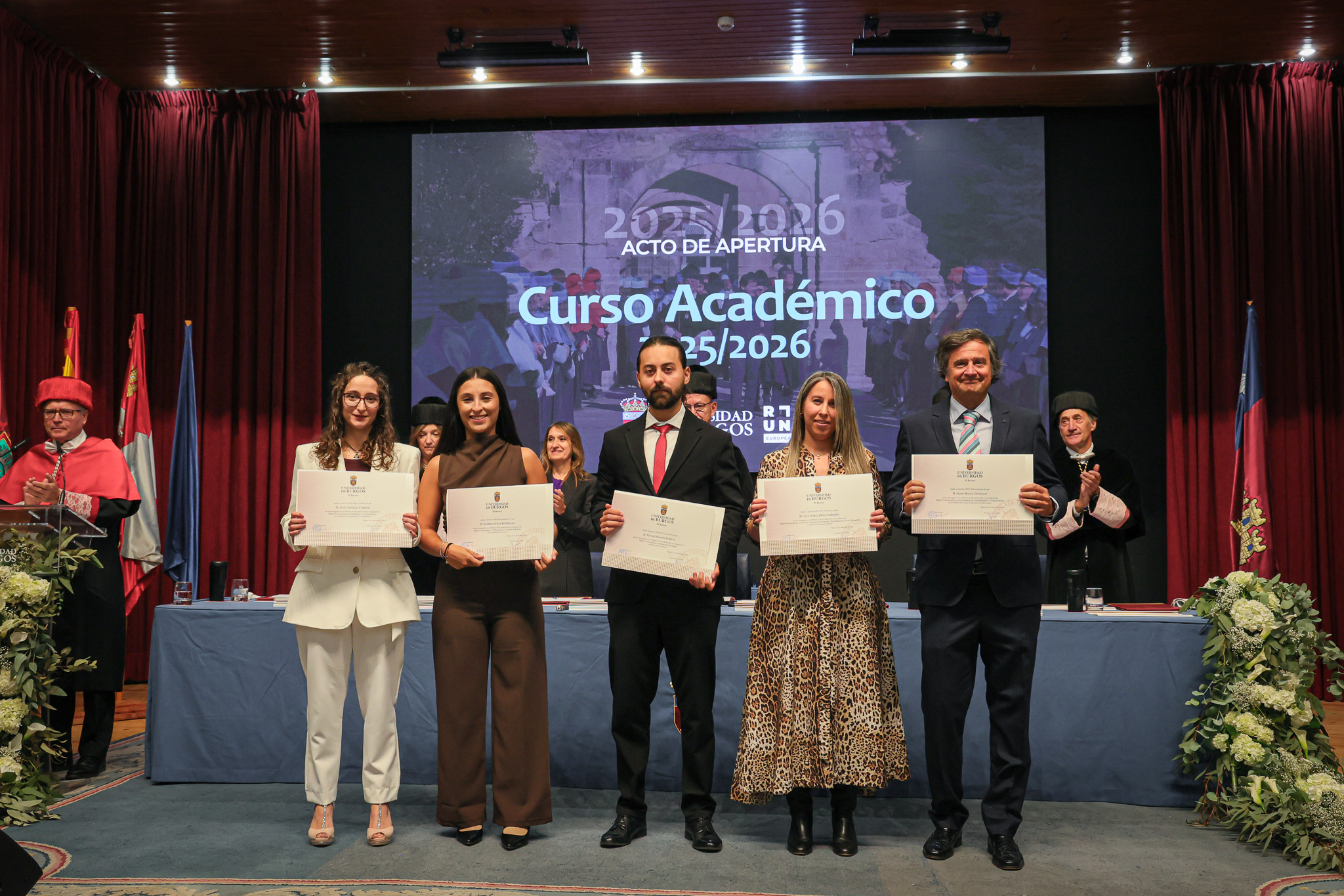 D.ª Judit Angulo Varona, D.ª Sandra Núñez Rodríguez, D. Alvar Manjón García, D.ª Ana Isabel Orive Herrero y D. Jaime Bouza Gonzalo