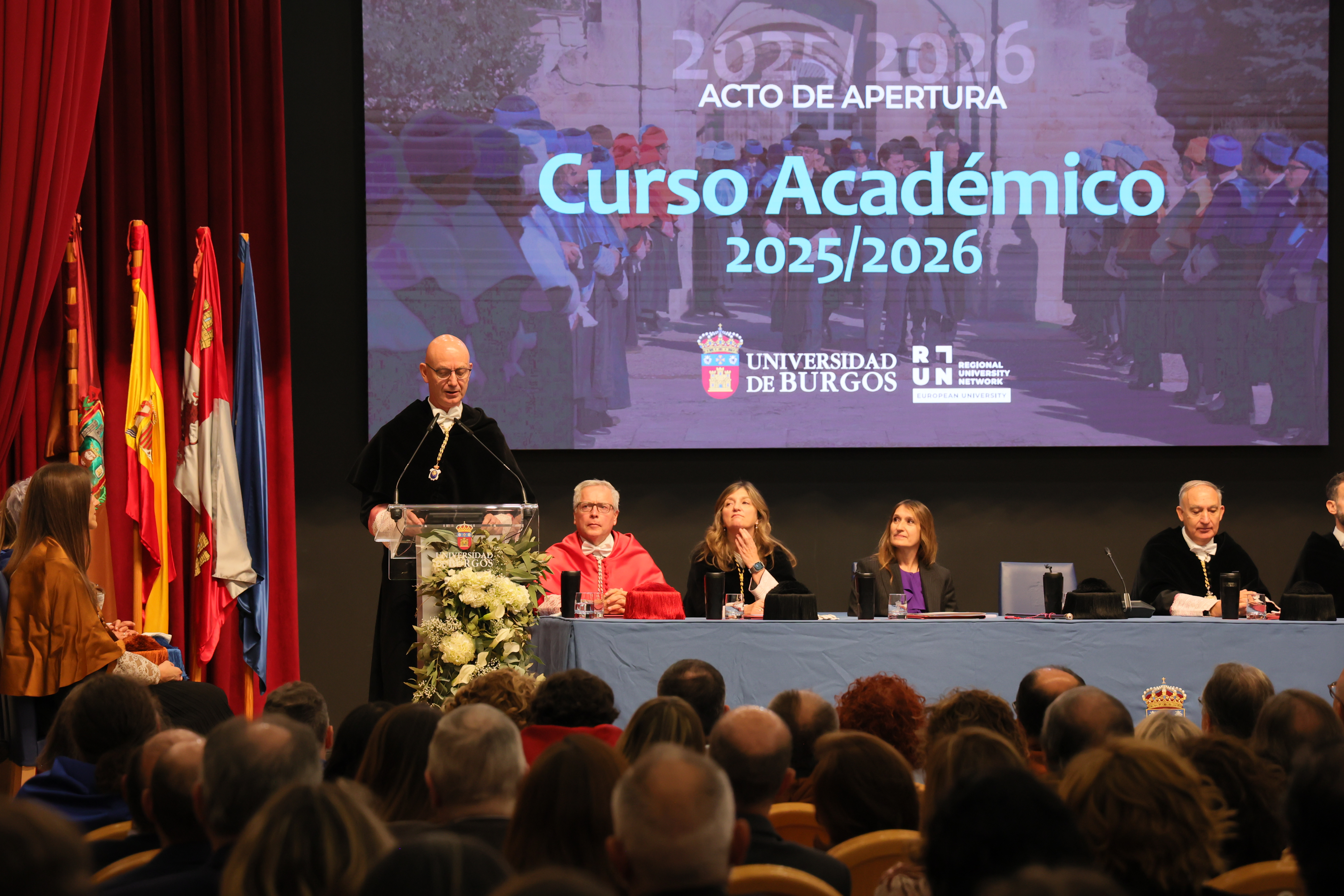 Intervención del rector de la Universidad de Burgos