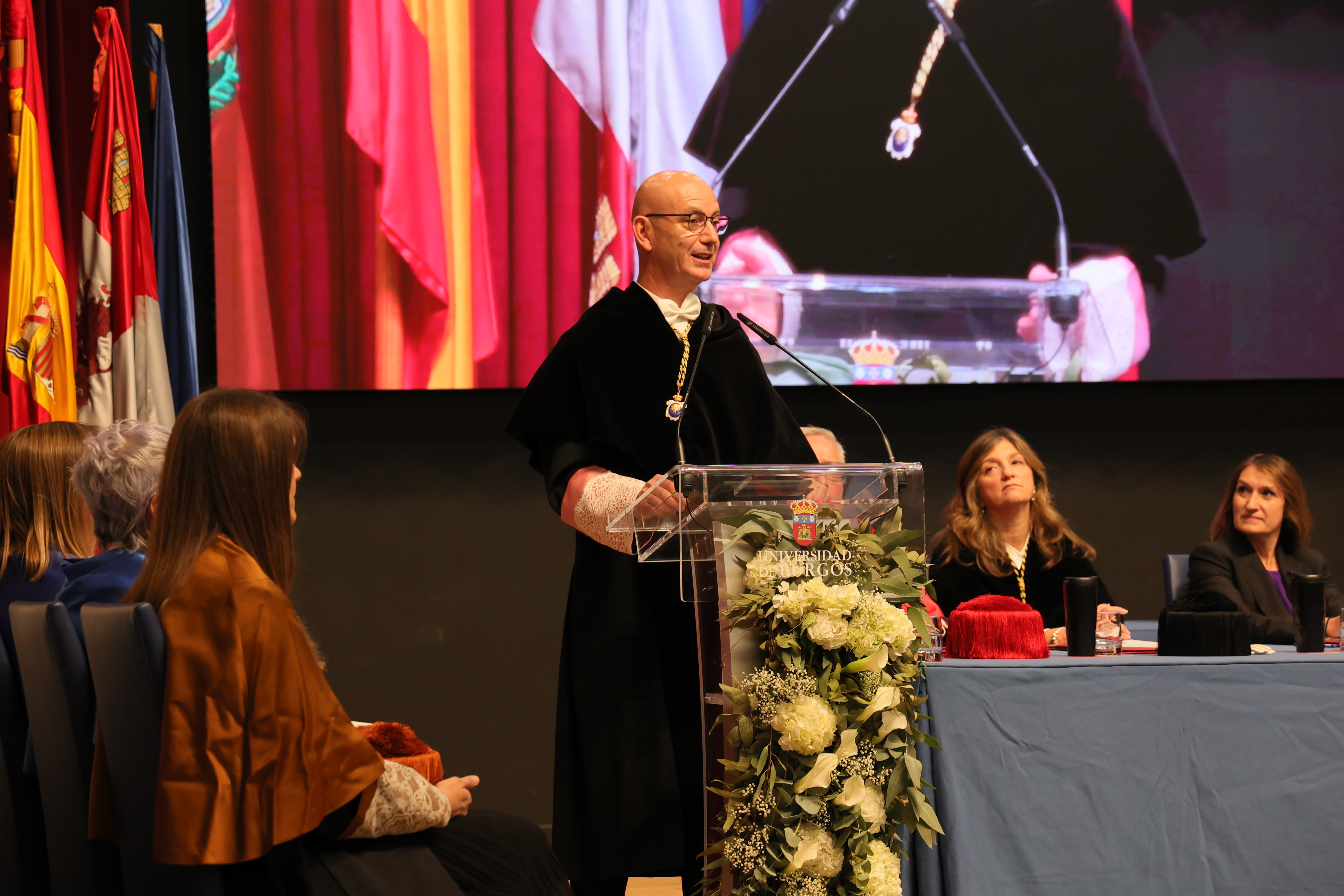Intervención del rector de la Universidad de Burgos