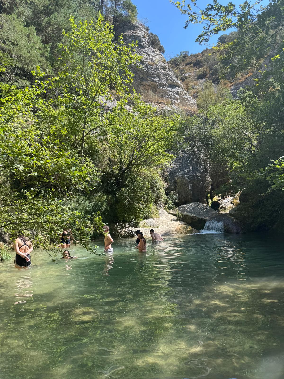 baño en el río Purón