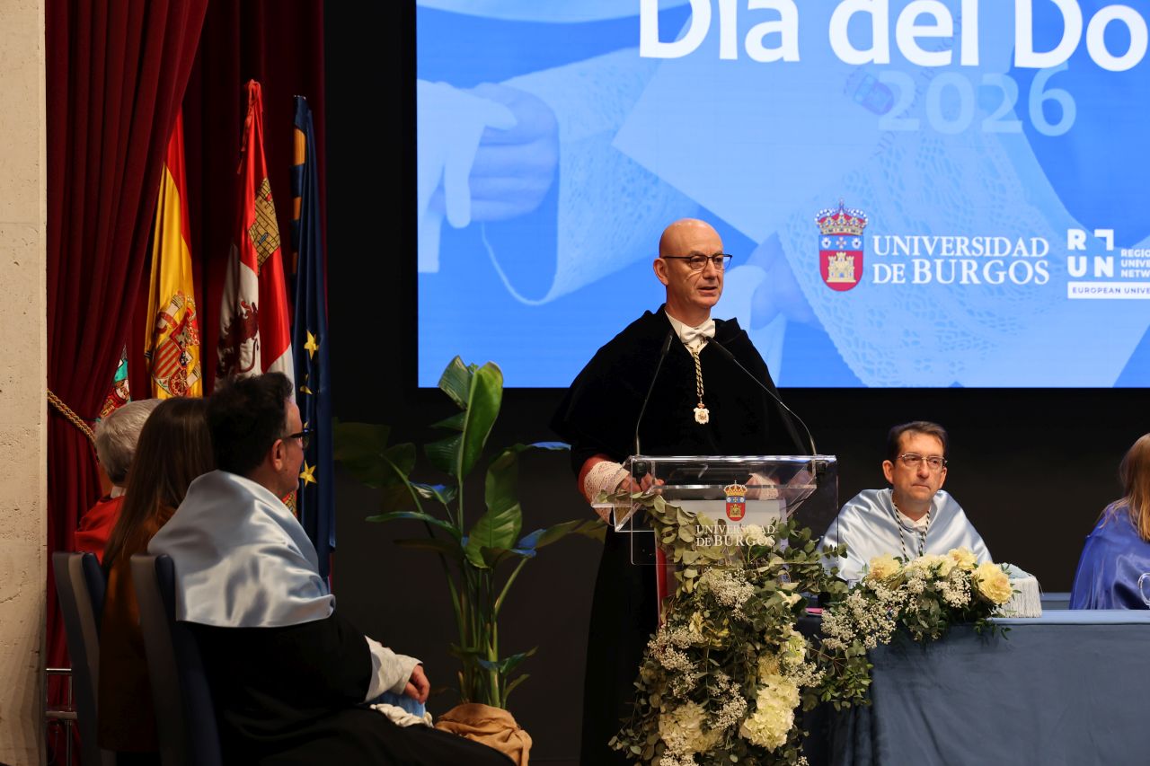 Intervención del rector magnífico de la Universidad de Burgos, Dr. José Miguel García