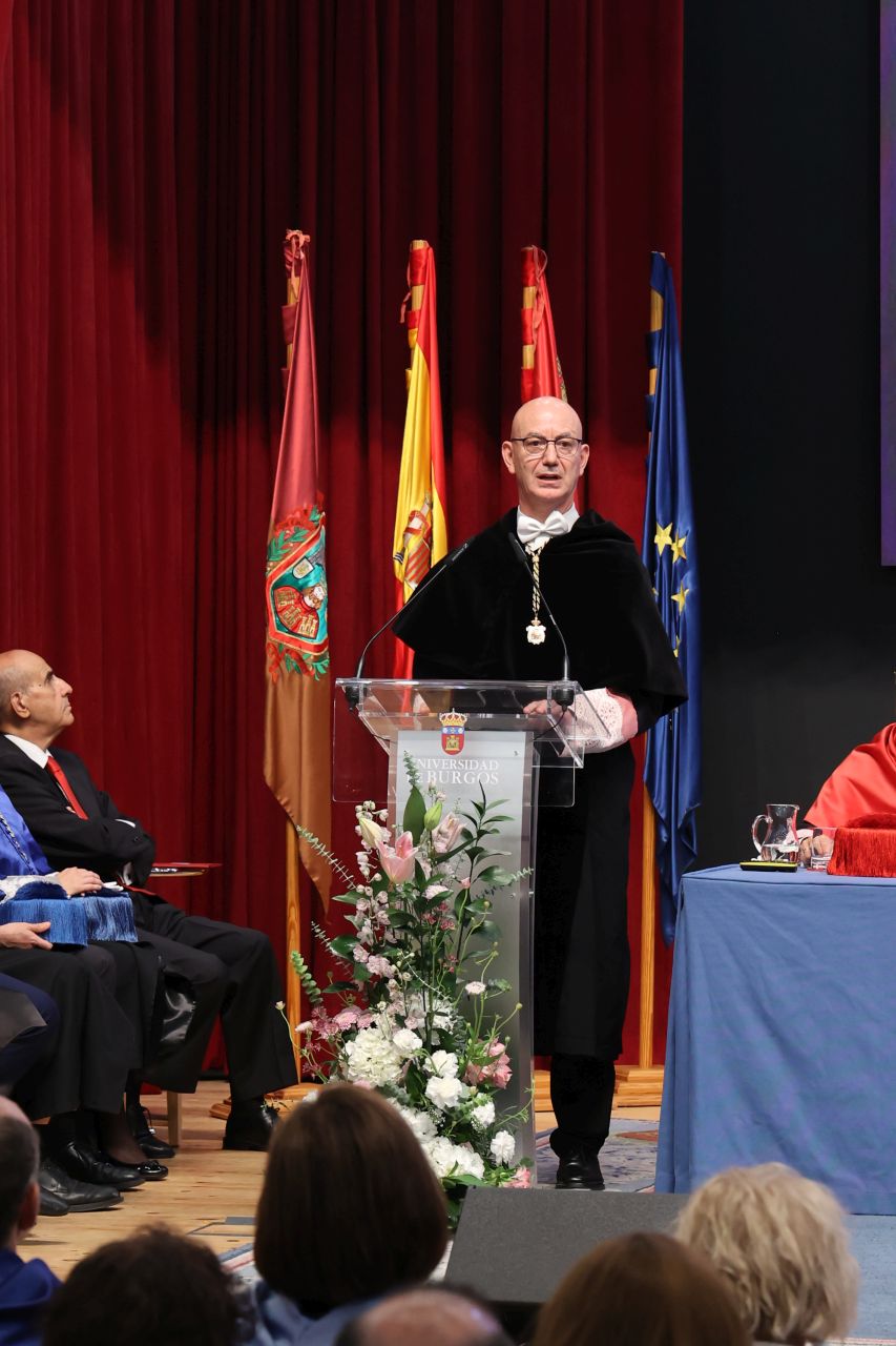 Intervención del rector magnífico de la Universidad de Burgos