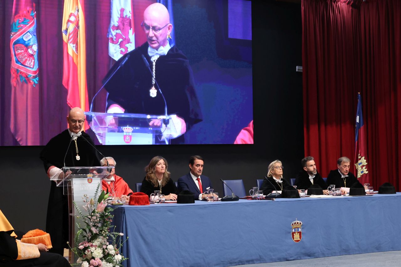 Intervención del rector magnífico de la Universidad de Burgos
