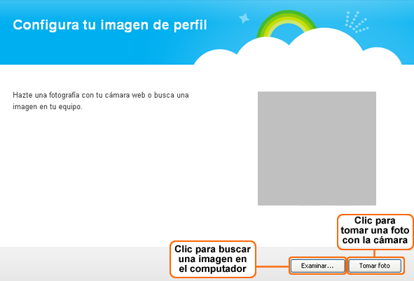 Configurar imagen de perfil
