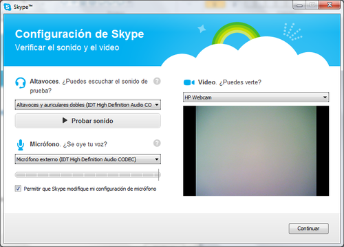 configurar webcam