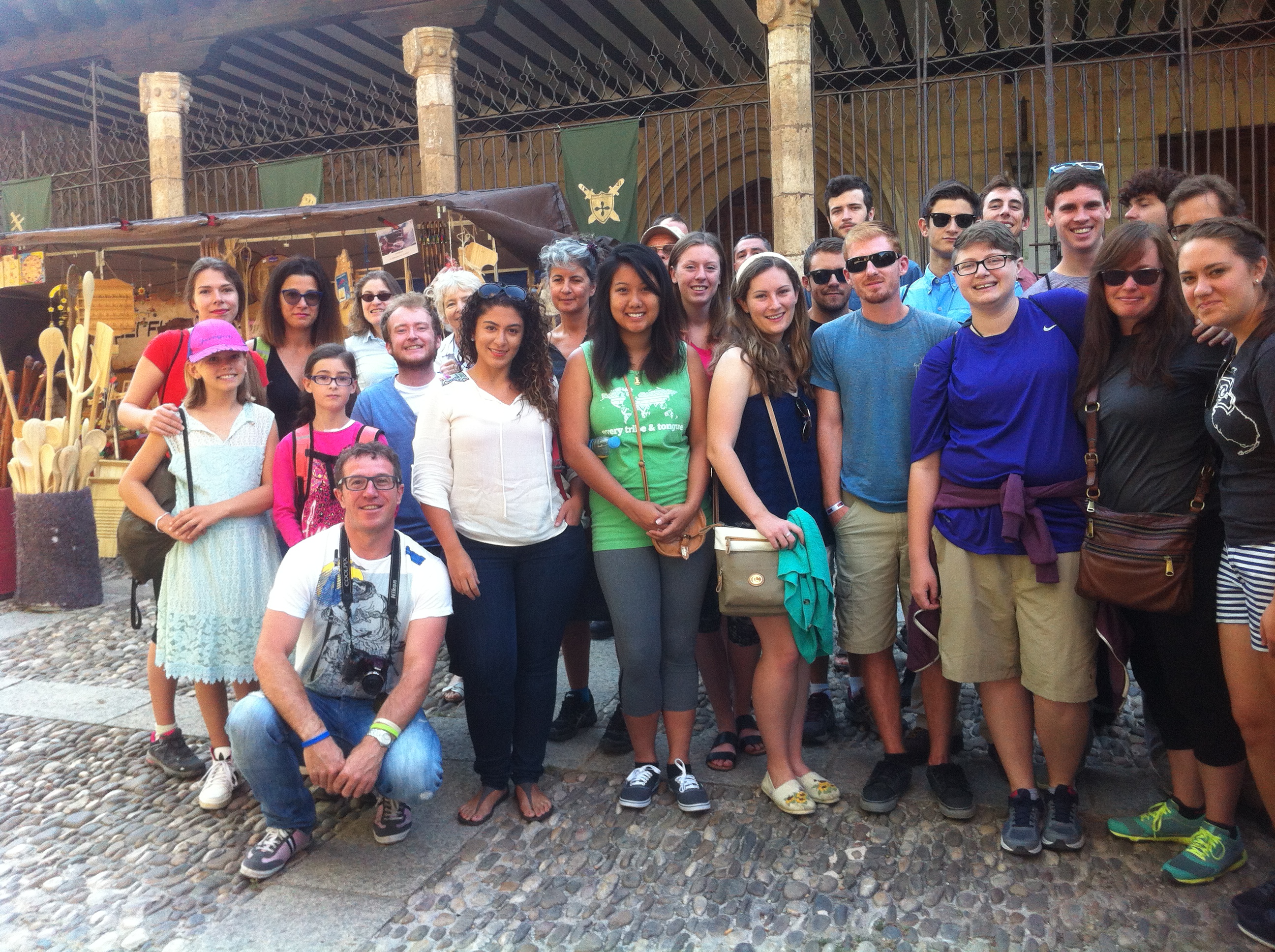 En Covarrubias con estudiantes de español