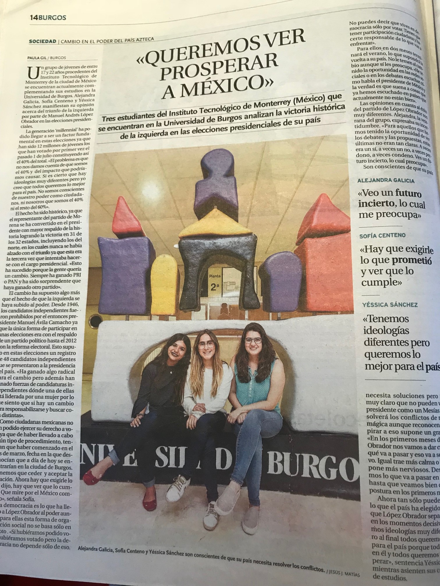 Entrevista Diario Burgos