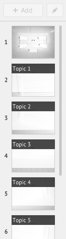 Parte izquierda del menú