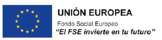 Logo Unión Europea - Fondo Social Europeo