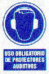 Uso obligatorio de protectores auditivos