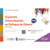 Cartel Experto/a Universitario/a en Enfoque de Género