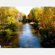 Río Arlanzón a su paso por la ciudad de Burgos