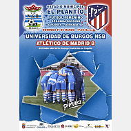 Cartel partido UBU vs Atlético de Madrid