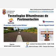 Conferencia Tecnologías Bituminosas de Pavimentación
