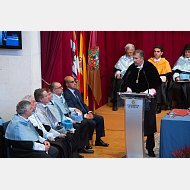 Gratulatoria del rector de la Universidad de Burgos, don Manuel Pérez Mateos