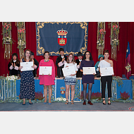 Alba Sáenz Paz, Lourdes Martín García, Belén Zamanillo Mateo, Beatriz Cristóbal Cristóbal y Laura Sáez Torres