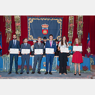 Abel Ruiz Martínez, Rubén Delgado Fernández, Víctor Revilla Cuesta, Jesús del Río Mínguez, Marina de Miguel Gallo Ana Sáez Heras