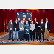 Foto de familia de Catedráticos de Universidad y Profesores Titulares de Universidad. 20 de diciembre de 2017