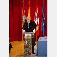 Intervención del rector magnífico de la Universidad de Burgos, Dr. Manuel Pérez Mateos