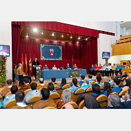 Intervención del rector magnífico de la Universidad de Burgos, Dr. Manuel Pérez Mateos