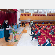 Intervención del rector de la Universidad de Burgos, Dr. Manuel Pérez Mateos