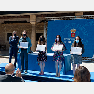 Lidia Martínez Sancho, María López Rojo, Andrea Revilla Cuesta y Jorge Santamaría Palacios