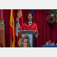 Intervención de la rectora en funciones, Dra. Elena Vicente Domingo.