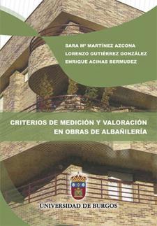 Imagen de la publicación: Criterios de medición y valoración en obras de albañilería