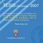 Imagen de la publicación: Los sistemas de garantía de calidad en la educación superior en España. Propuesta de un modelo de acreditación para las titulaciones de grado en empresa