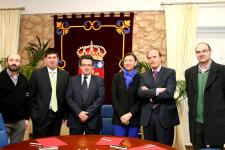 Firma del acuerdo entre la Universidad de Burgos, el ITCL y ADETEL