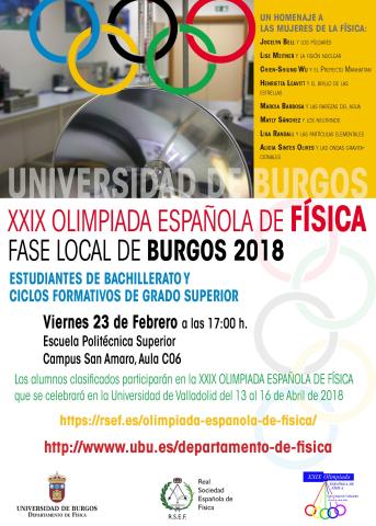 Cartel de la Olimpiada 2018