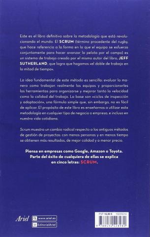 Contraportada del libro SCRUM